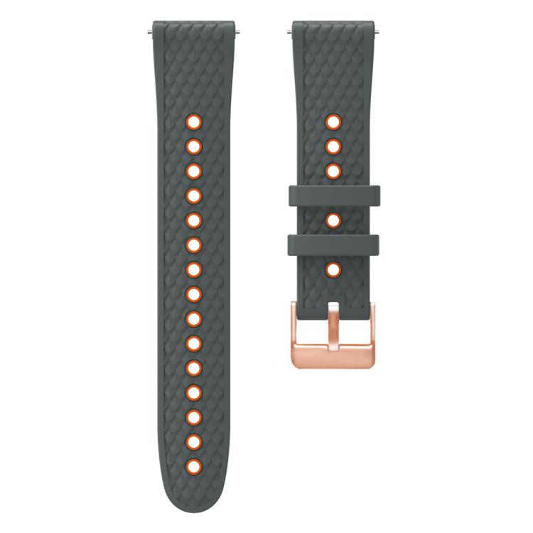 20mm Fish Scale Texture Two Color Silicone Watch Band