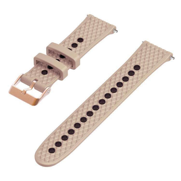 20mm Fish Scale Texture Two Color Silicone Watch Band