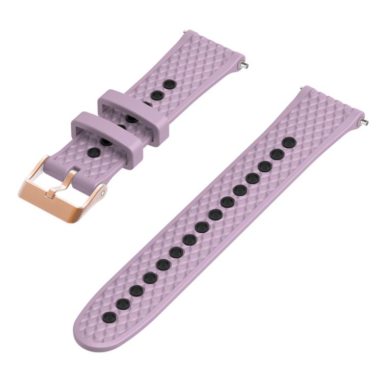 20mm Fish Scale Texture Two Color Silicone Watch Band