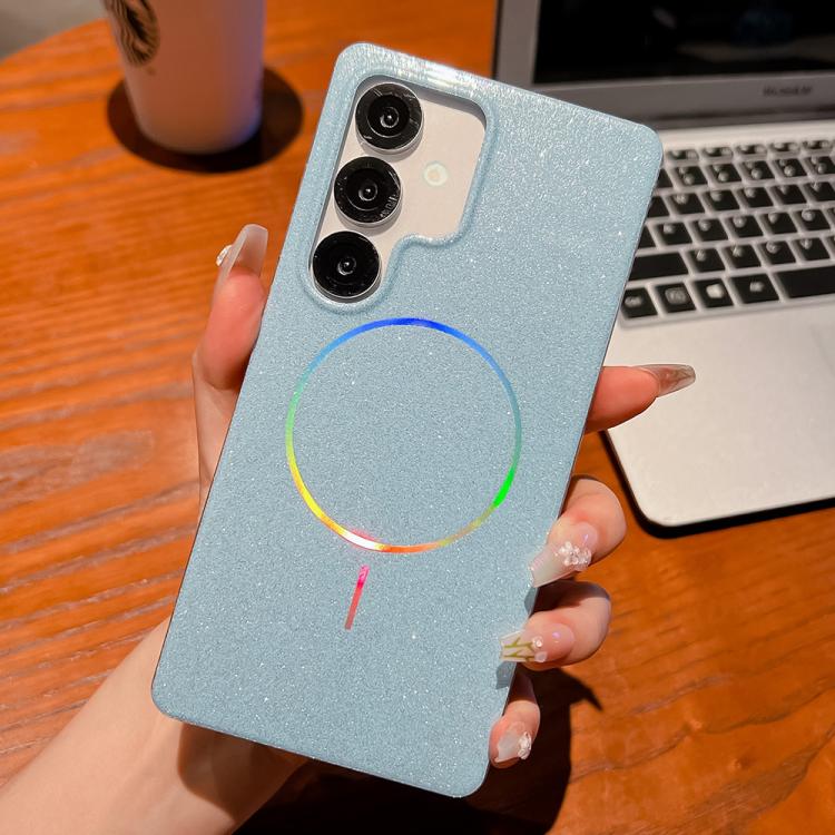 For Samsung Galaxy S25 5G Glitter Powder Plating MagSafe IMD Full Coverage Phone Case