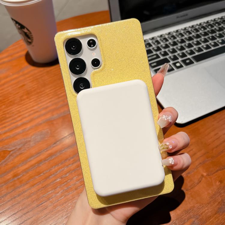 For Samsung Galaxy S24 5G Glitter Powder Plating MagSafe IMD Full Coverage Phone Case