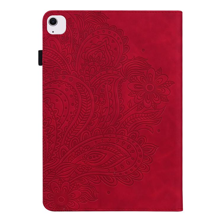 For iPad Air 13 2026 / 2025 / 2024 Peacock Embossed Pattern Leather Tablet Case