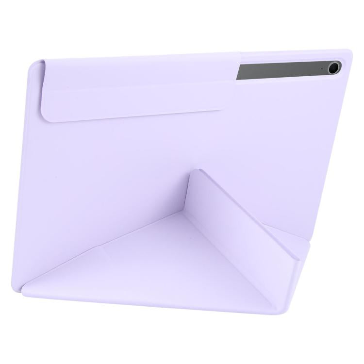 For Samsung Galaxy Tab S11 Fixed Buckle Magnetic Deformation Leather Tablet Case