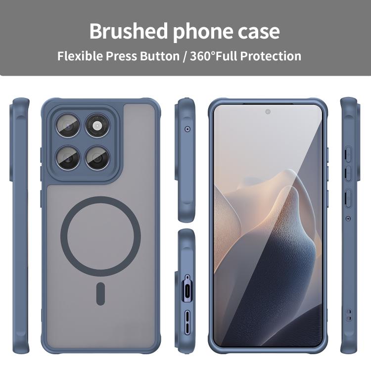 For Motorola Edge 60 Fan Dun Series TPU Hybrid PC Frosted Magsafe Phone Case
