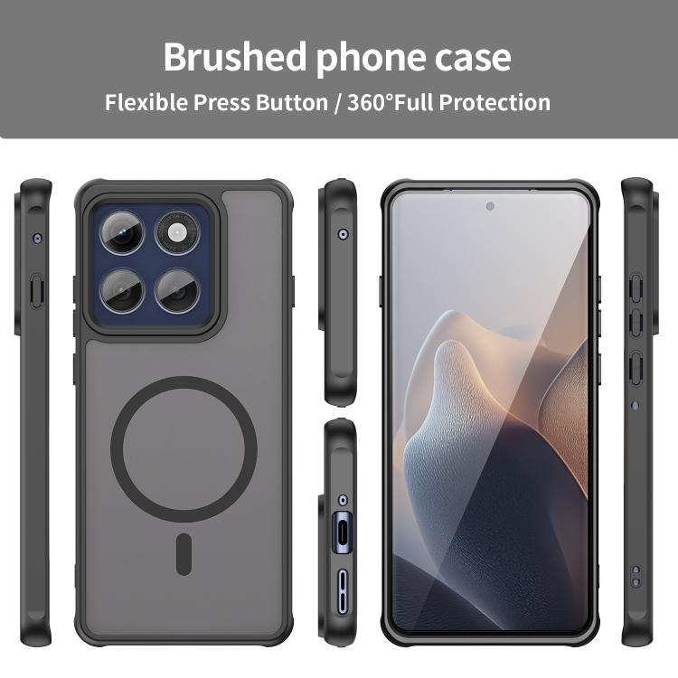 For Motorola Edge 60 Pro Fan Dun Series TPU Hybrid PC Frosted Magsafe Phone Case