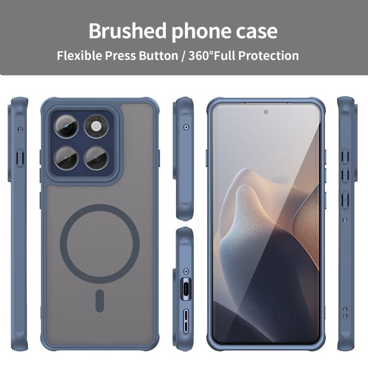For Motorola Edge 60 Pro Fan Dun Series TPU Hybrid PC Frosted Magsafe Phone Case