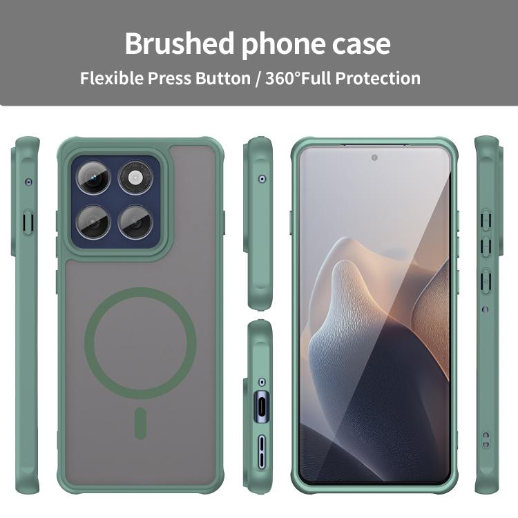For Motorola Edge 60 Pro Fan Dun Series TPU Hybrid PC Frosted Magsafe Phone Case