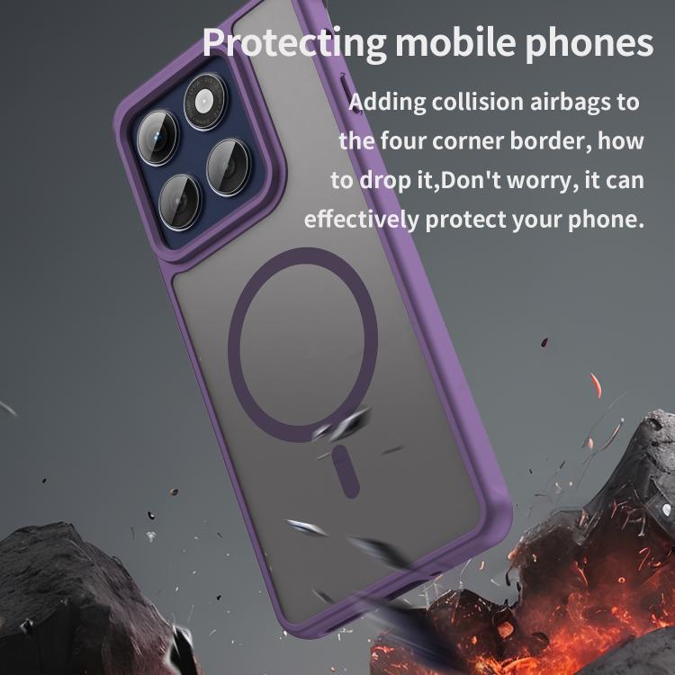 For Motorola Edge 60 Pro Fan Dun Series TPU Hybrid PC Frosted Magsafe Phone Case