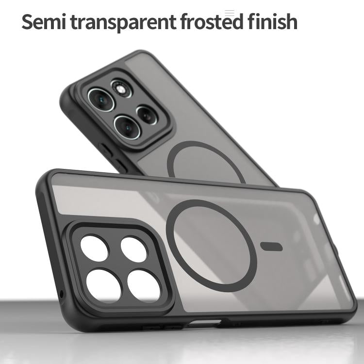 For Motorola Moto G56 5G Fan Dun Series TPU Hybrid PC Frosted Magsafe Phone Case