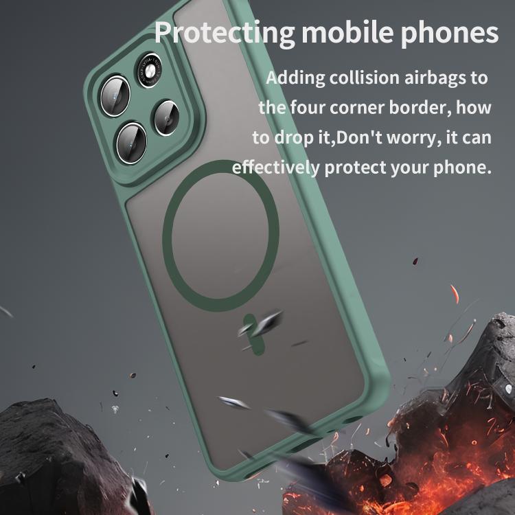 For Motorola Moto G56 5G Fan Dun Series TPU Hybrid PC Frosted Magsafe Phone Case