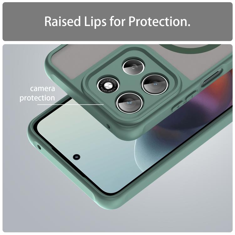 For Motorola Moto G56 5G Fan Dun Series TPU Hybrid PC Frosted Magsafe Phone Case