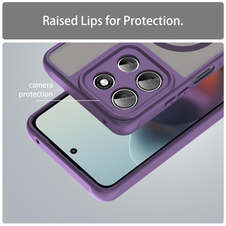 For Motorola Moto G56 5G Fan Dun Series TPU Hybrid PC Frosted Magsafe Phone Case