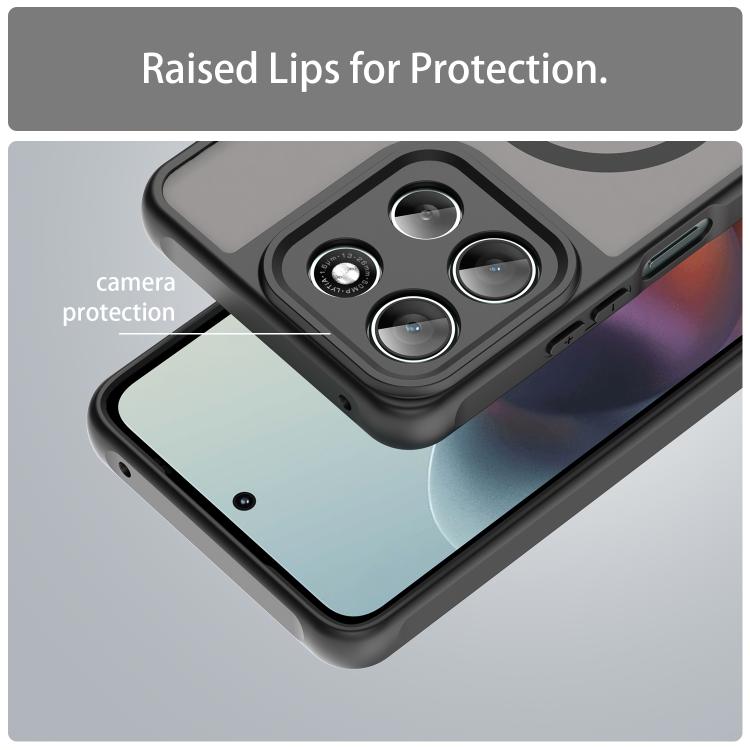 For Motorola Moto G66j 5G Fan Dun Series TPU Hybrid PC Frosted Magsafe Phone Case