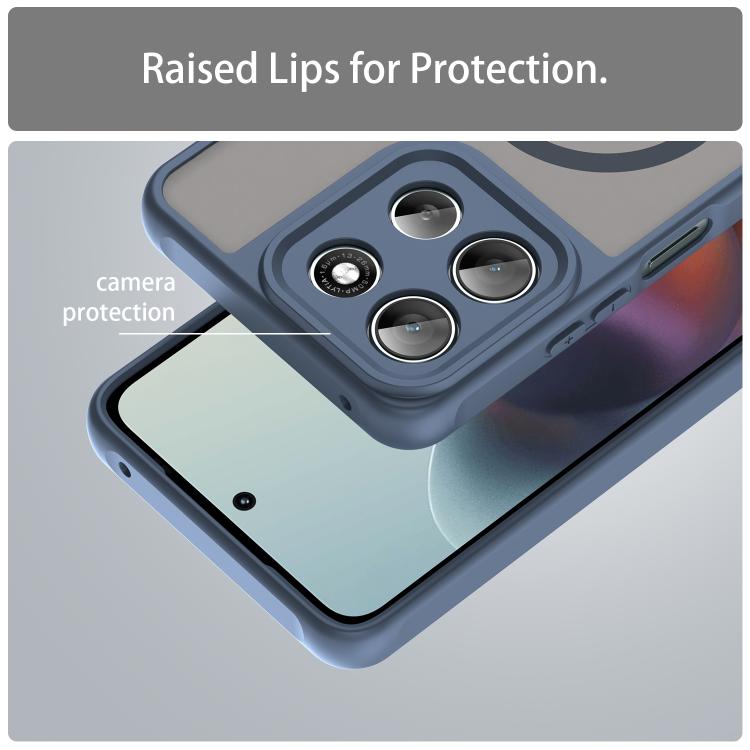 For Motorola Moto G66j 5G Fan Dun Series TPU Hybrid PC Frosted Magsafe Phone Case