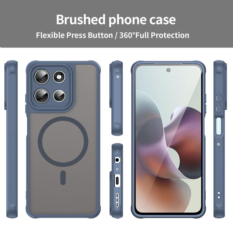 For Motorola Moto G66y 5G Fan Dun Series TPU Hybrid PC Frosted Magsafe Phone Case