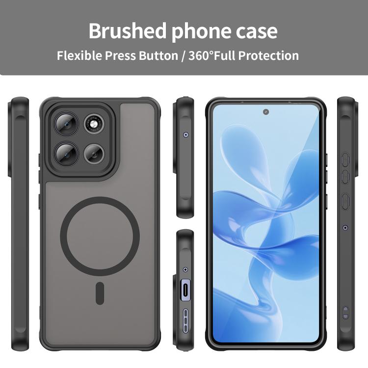 For Motorola Moto G100 Pro 5G Fan Dun Series TPU Hybrid PC Frosted Magsafe Phone Case