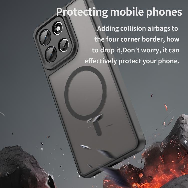 For Motorola Moto G100 Pro 5G Fan Dun Series TPU Hybrid PC Frosted Magsafe Phone Case
