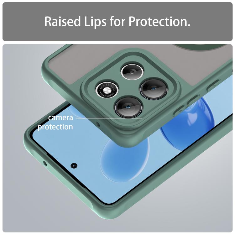 For Motorola Moto G100 Pro 5G Fan Dun Series TPU Hybrid PC Frosted Magsafe Phone Case