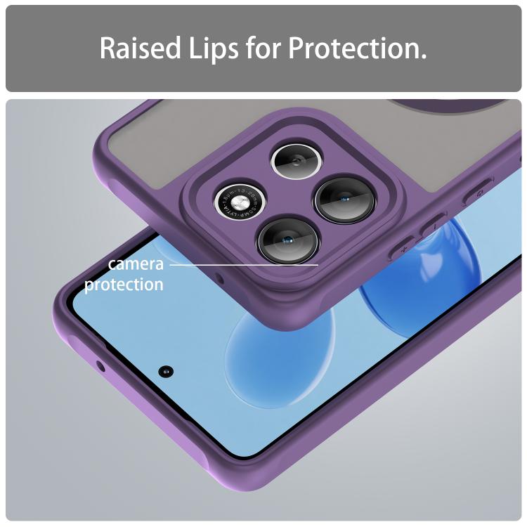 For Motorola Moto G100 Pro 5G Fan Dun Series TPU Hybrid PC Frosted Magsafe Phone Case