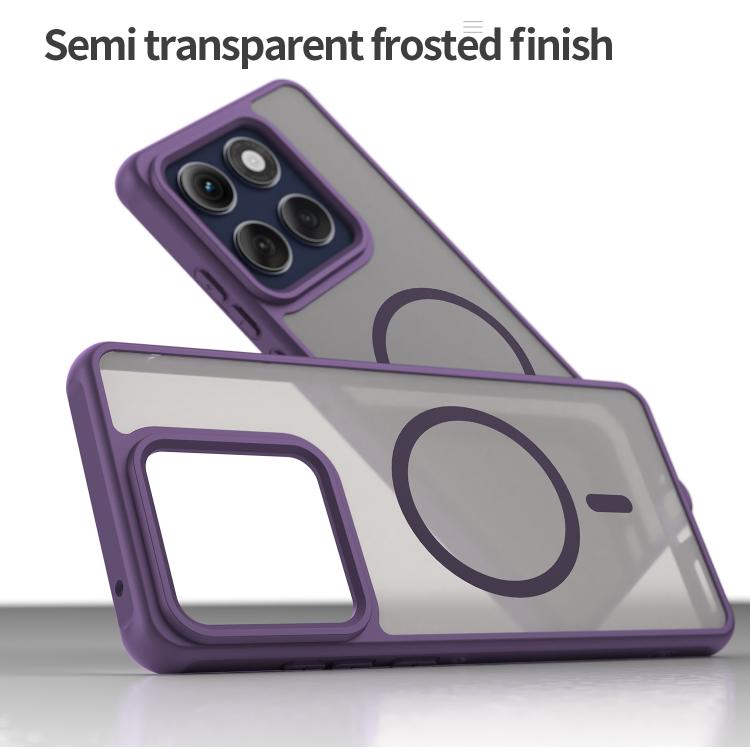 For Motorola Edge 60s Pro 5G Fan Dun Series TPU Hybrid PC Frosted Magsafe Phone Case
