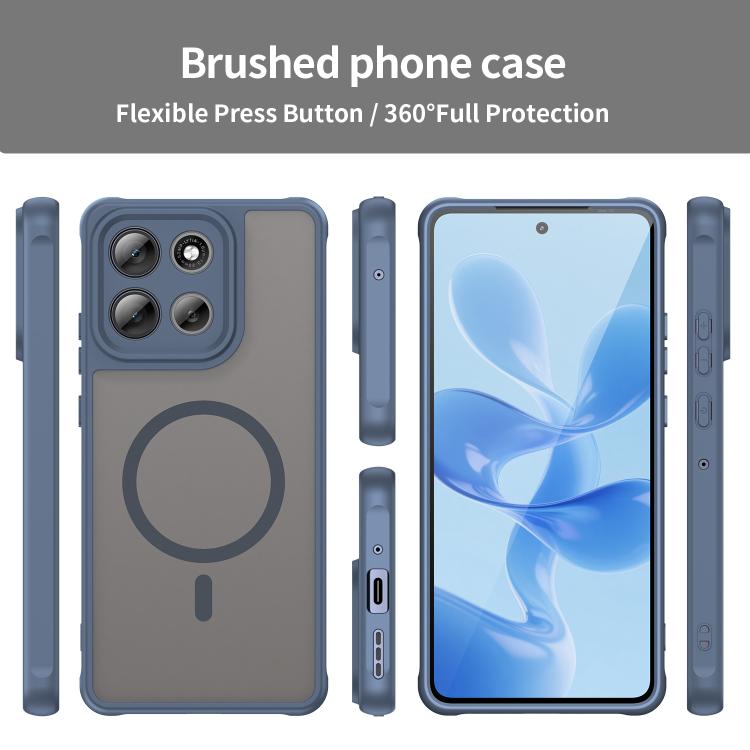For Motorola Moto G86 5G Fan Dun Series TPU Hybrid PC Frosted Magsafe Phone Case