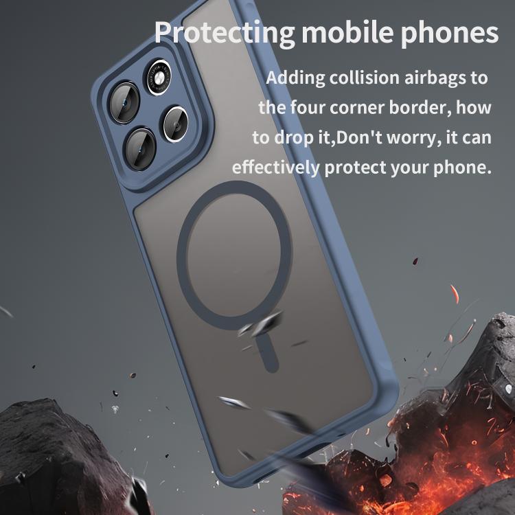 For Motorola Moto G86 5G Fan Dun Series TPU Hybrid PC Frosted Magsafe Phone Case