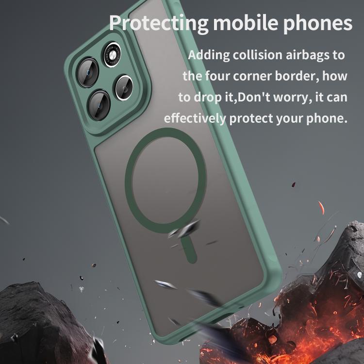 For Motorola Moto G86 5G Fan Dun Series TPU Hybrid PC Frosted Magsafe Phone Case