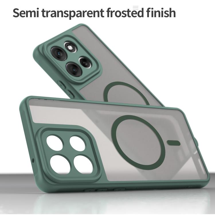 For Motorola Moto G86 5G Fan Dun Series TPU Hybrid PC Frosted Magsafe Phone Case