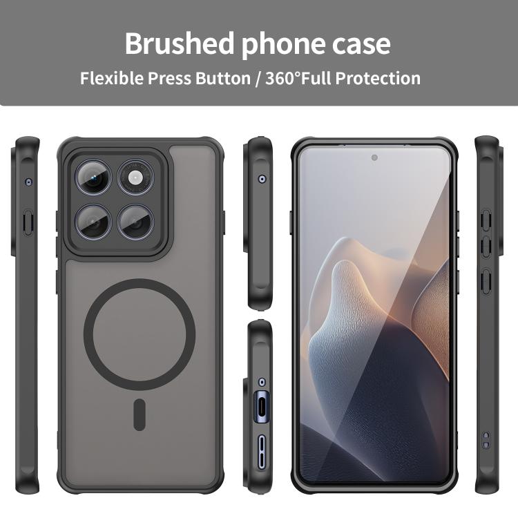 For Motorola Edge 5G 2025 Fan Dun Series TPU Hybrid PC Frosted Magsafe Phone Case