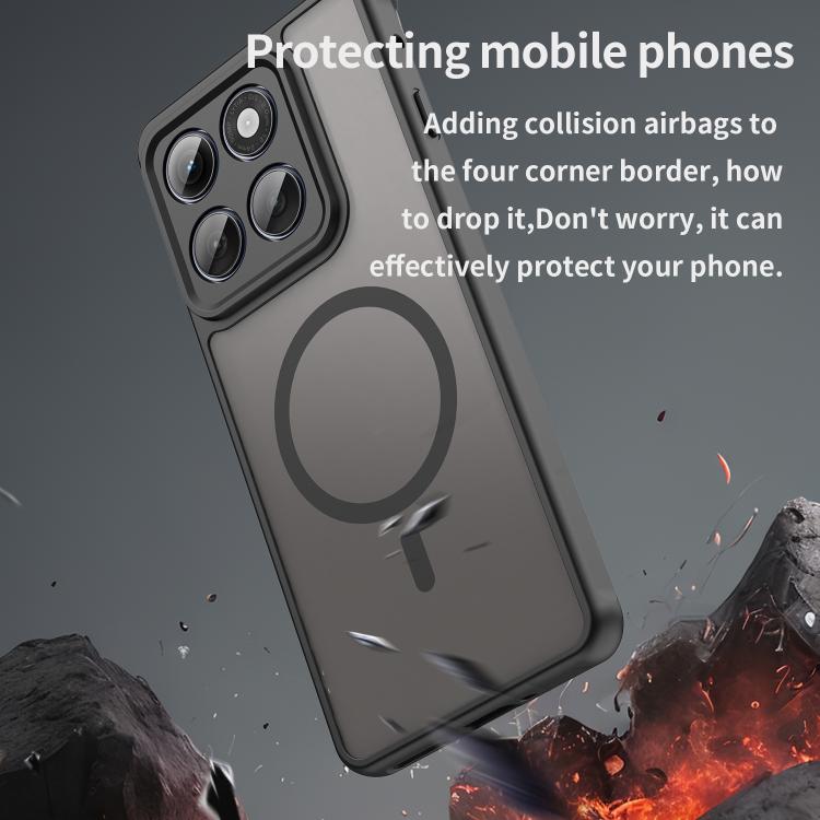 For Motorola Edge 5G 2025 Fan Dun Series TPU Hybrid PC Frosted Magsafe Phone Case