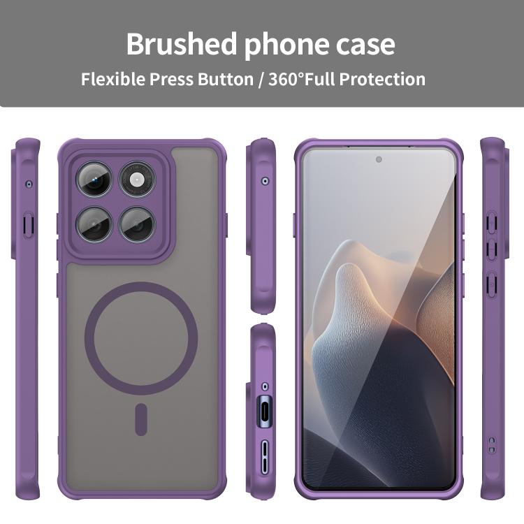 For Motorola Edge 5G 2025 Fan Dun Series TPU Hybrid PC Frosted Magsafe Phone Case