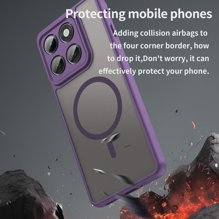 For Motorola Edge 5G 2025 Fan Dun Series TPU Hybrid PC Frosted Magsafe Phone Case