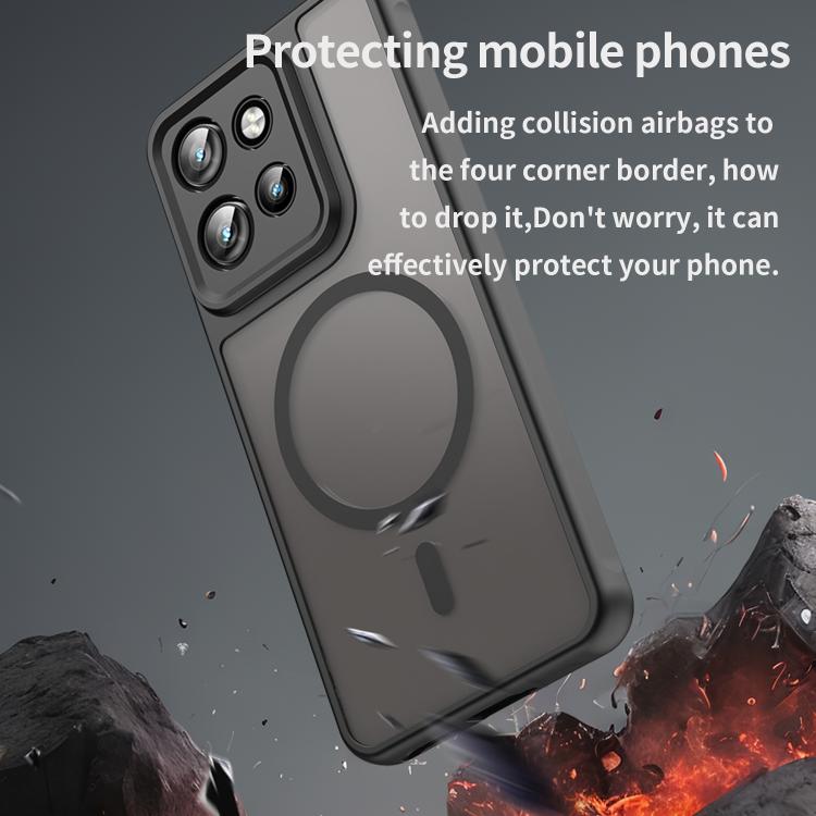 For Motorola Edge 60 Neo Fan Dun Series TPU Hybrid PC Frosted Magsafe Phone Case