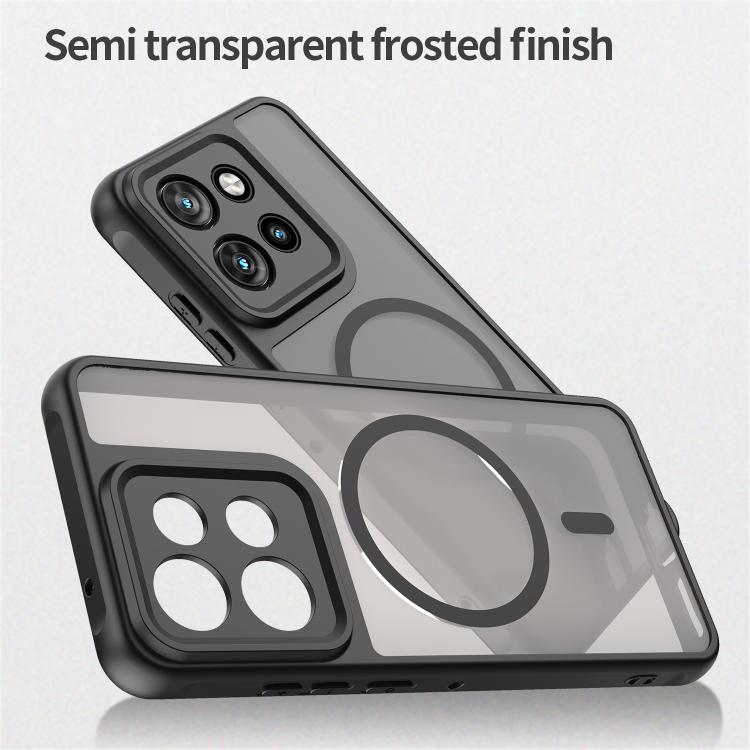 For Motorola Edge 60 Neo Fan Dun Series TPU Hybrid PC Frosted Magsafe Phone Case