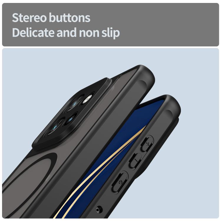 For Motorola Edge 60 Neo Fan Dun Series TPU Hybrid PC Frosted Magsafe Phone Case