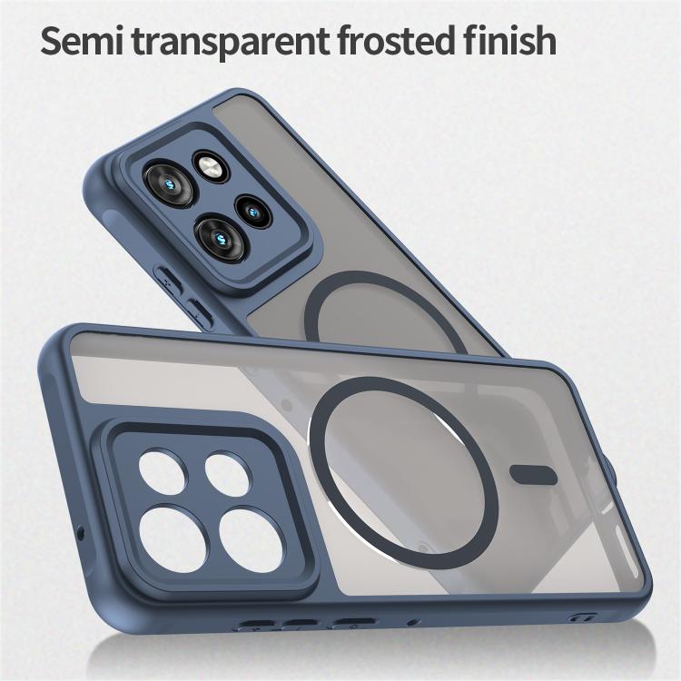 For Motorola Edge 60 Neo Fan Dun Series TPU Hybrid PC Frosted Magsafe Phone Case