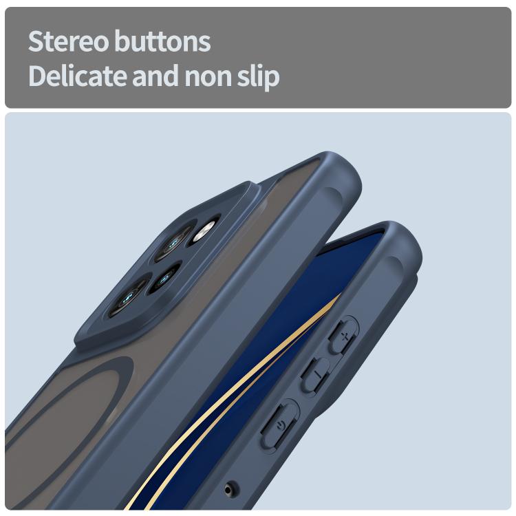 For Motorola Edge 60 Neo Fan Dun Series TPU Hybrid PC Frosted Magsafe Phone Case