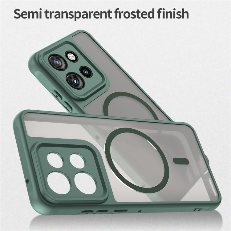 For Motorola Edge 60 Neo Fan Dun Series TPU Hybrid PC Frosted Magsafe Phone Case