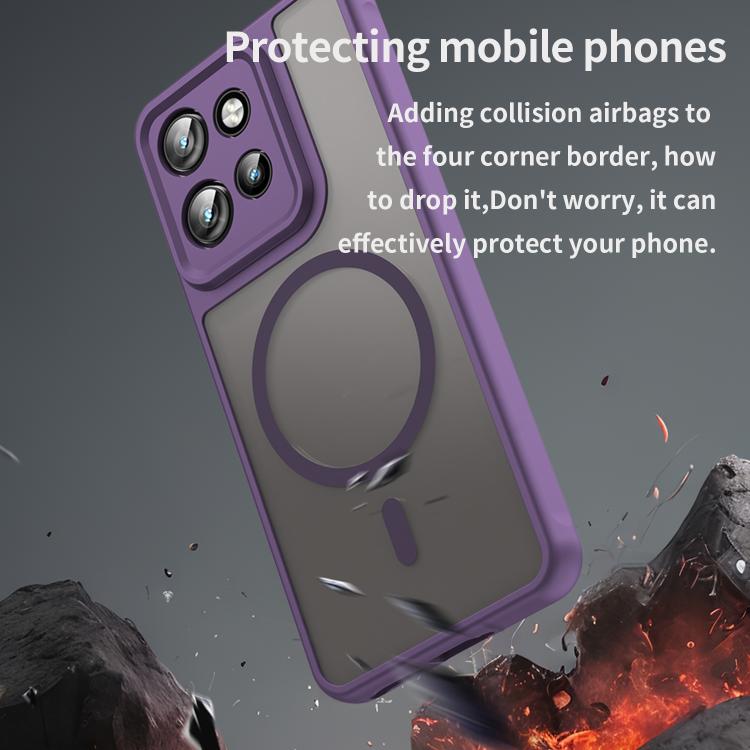 For Motorola Edge 60 Neo Fan Dun Series TPU Hybrid PC Frosted Magsafe Phone Case