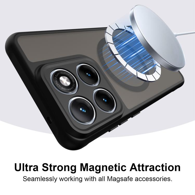 For Motorola Edge 70 Fusion+ 5G Fan Dun Series TPU Hybrid PC Frosted Magsafe Phone Case