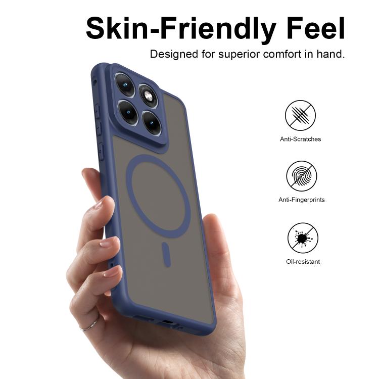 For Motorola Edge 70 Fusion+ 5G Fan Dun Series TPU Hybrid PC Frosted Magsafe Phone Case