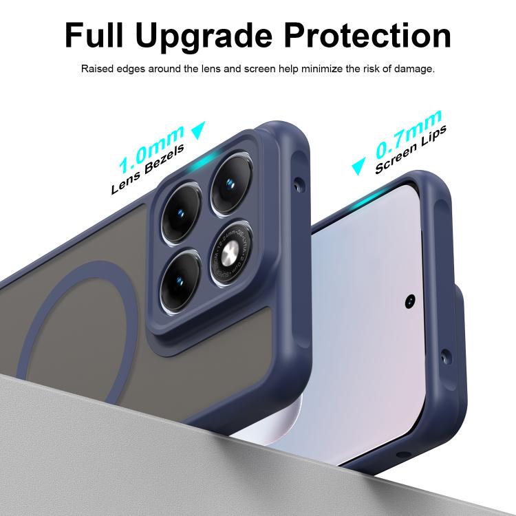 For Motorola Edge 70 Fusion+ 5G Fan Dun Series TPU Hybrid PC Frosted Magsafe Phone Case