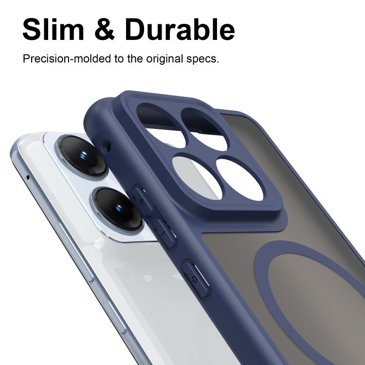 For Motorola Edge 70 Fusion+ 5G Fan Dun Series TPU Hybrid PC Frosted Magsafe Phone Case