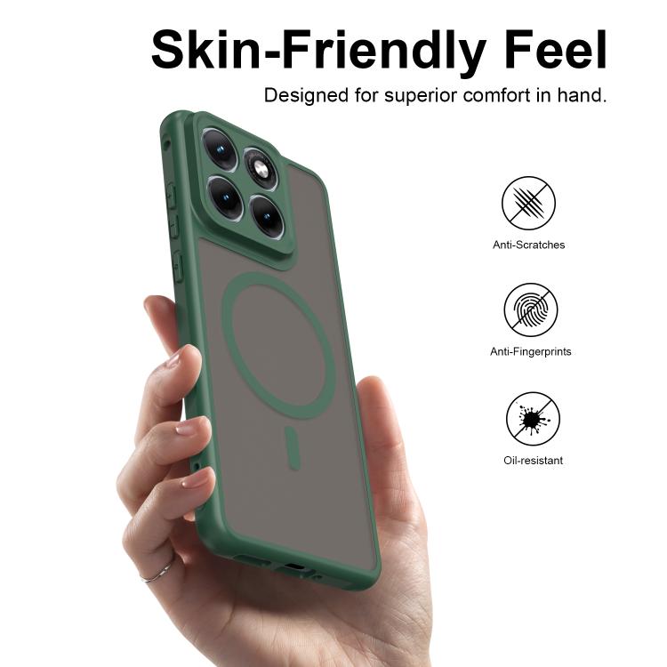 For Motorola Edge 70 Fusion+ 5G Fan Dun Series TPU Hybrid PC Frosted Magsafe Phone Case