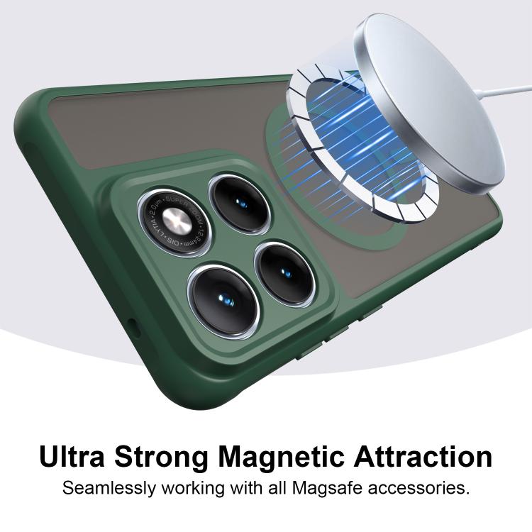 For Motorola Edge 70 Fusion+ 5G Fan Dun Series TPU Hybrid PC Frosted Magsafe Phone Case