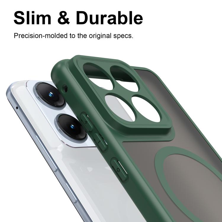 For Motorola Edge 70 Fusion+ 5G Fan Dun Series TPU Hybrid PC Frosted Magsafe Phone Case