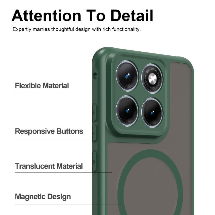 For Motorola Edge 70 Fusion+ 5G Fan Dun Series TPU Hybrid PC Frosted Magsafe Phone Case