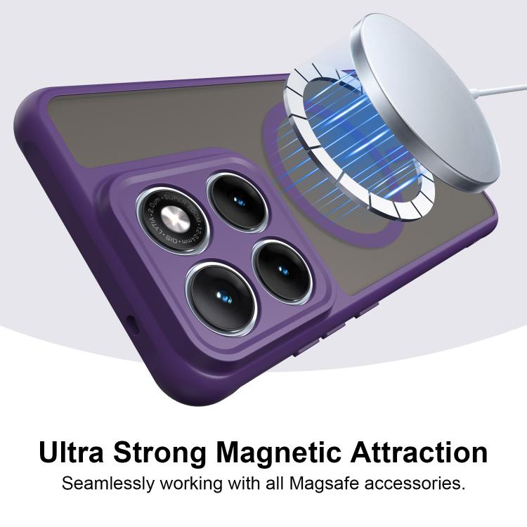 For Motorola Edge 70 Fusion+ 5G Fan Dun Series TPU Hybrid PC Frosted Magsafe Phone Case
