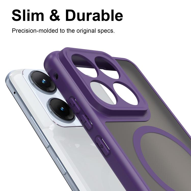 For Motorola Edge 70 Fusion+ 5G Fan Dun Series TPU Hybrid PC Frosted Magsafe Phone Case