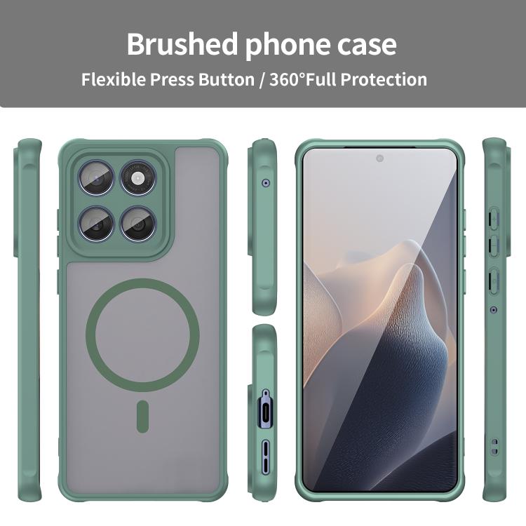 For Motorola Moto X70 Air Pro 5G Fan Dun Series TPU Hybrid PC Frosted Magsafe Phone Case